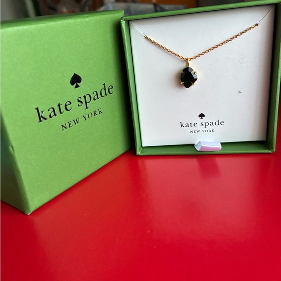 kate spade Jewelry - kate spade Gold and Black Pendant Necklace